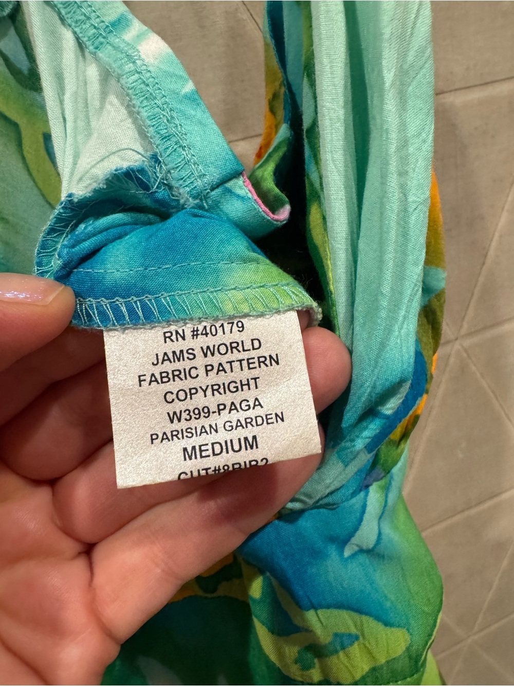 JAMS WORLD Hawaii Dress Tropical Floral Dreamland Sleeveless M - Picture 7 of 9